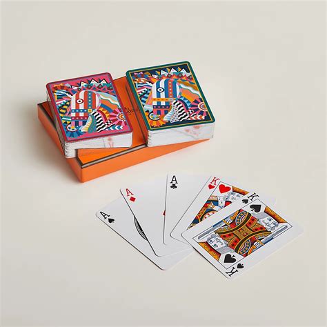 hermes playing cards buy|hermes playing card set.